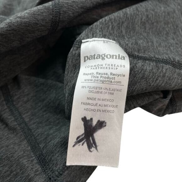 PATAGONIA Women's Latticeback Dress w/ Built-In Shelf Bra Size Medium Gray - Picture 5 of 6
